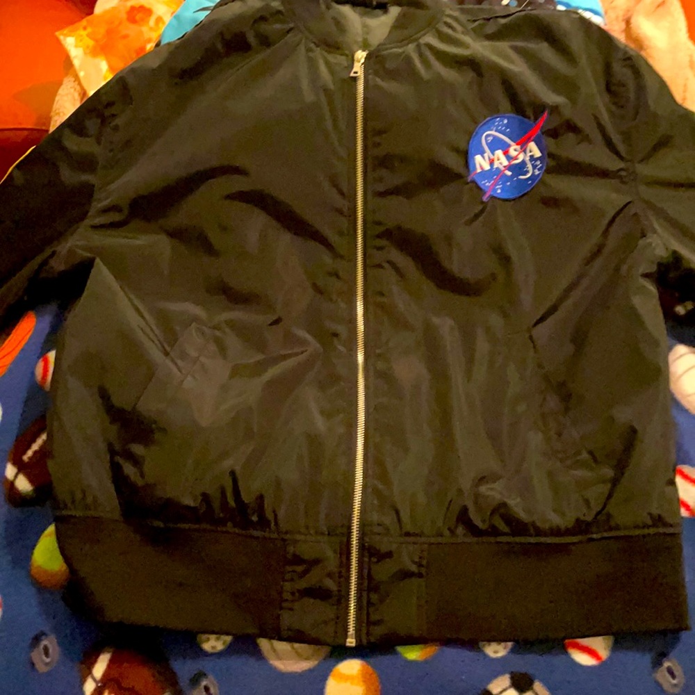 Black XL man unisex NASA jacket